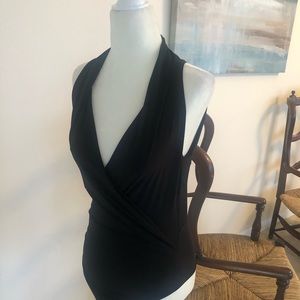 NWT Marciano black plunging neckline bodysuit